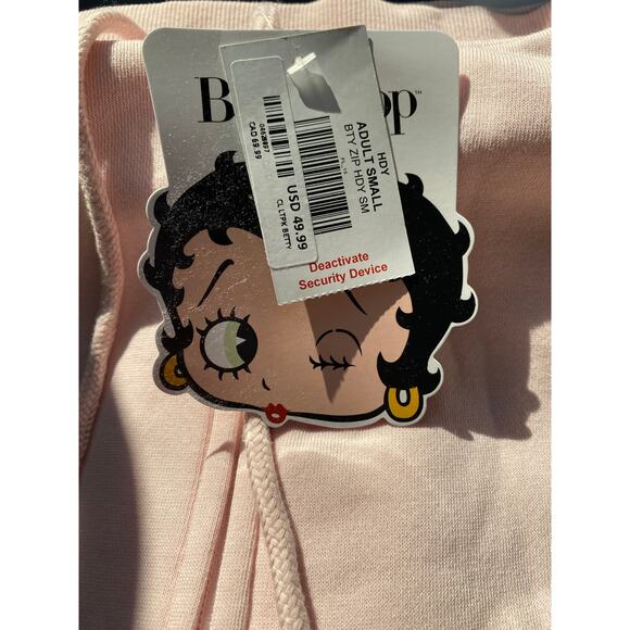 New Betty Boop, Women's Full Zip Hooded Sweatshirt, Size Small - Picture 4 of 4